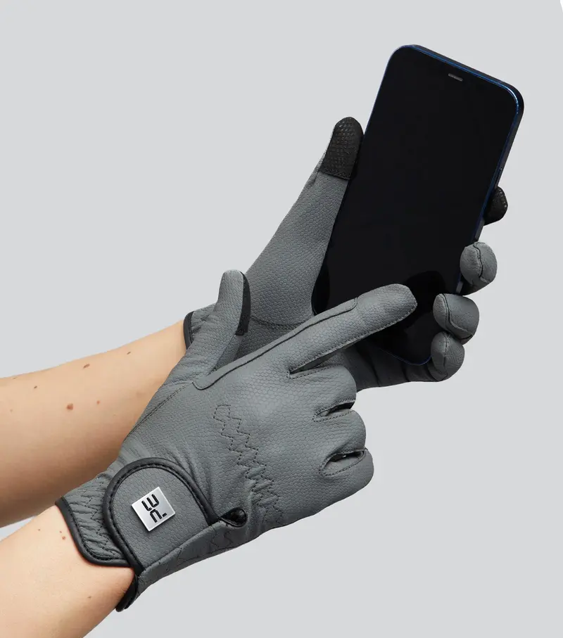 Metaro Ladies Riding Gloves Grey 2