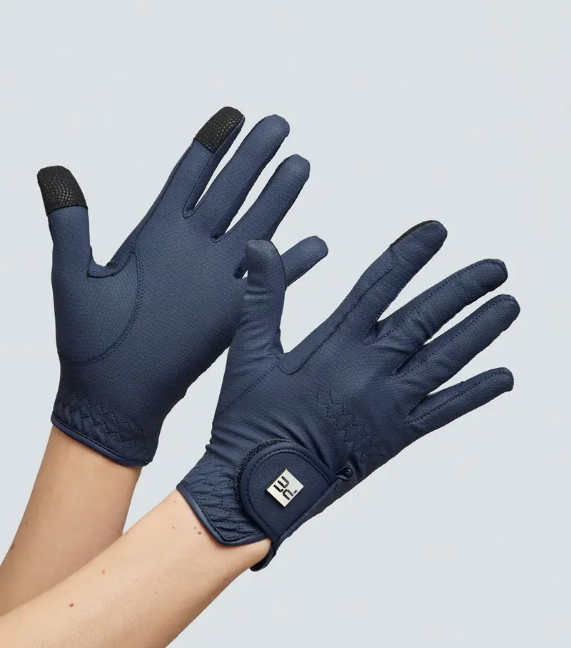 Metaro Ladies Riding Gloves Navy 1