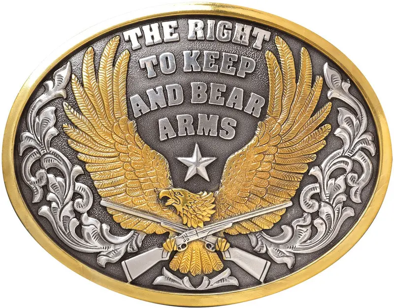 M&F Western Right To Bear Arms Belt Buckle 1