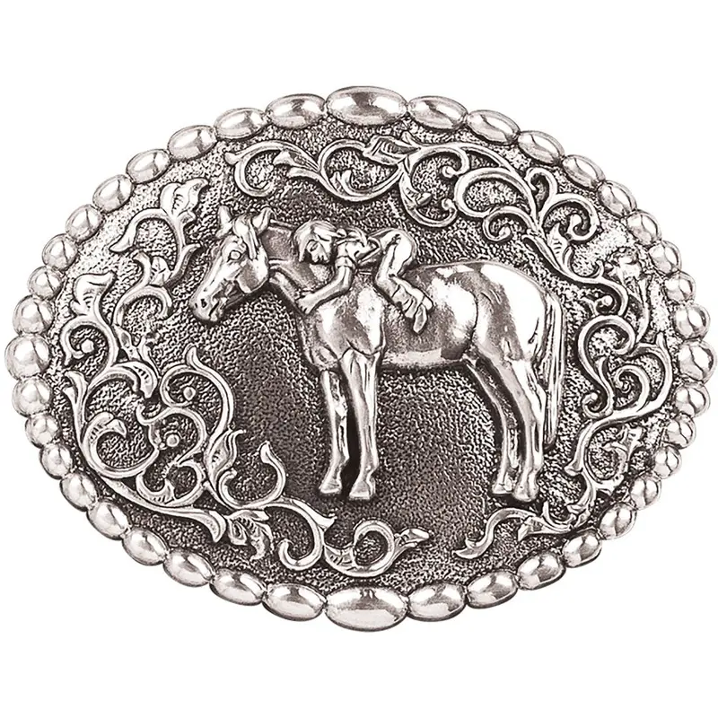 M&F Western Youth First Love Dot Edge Belt Buckle 1