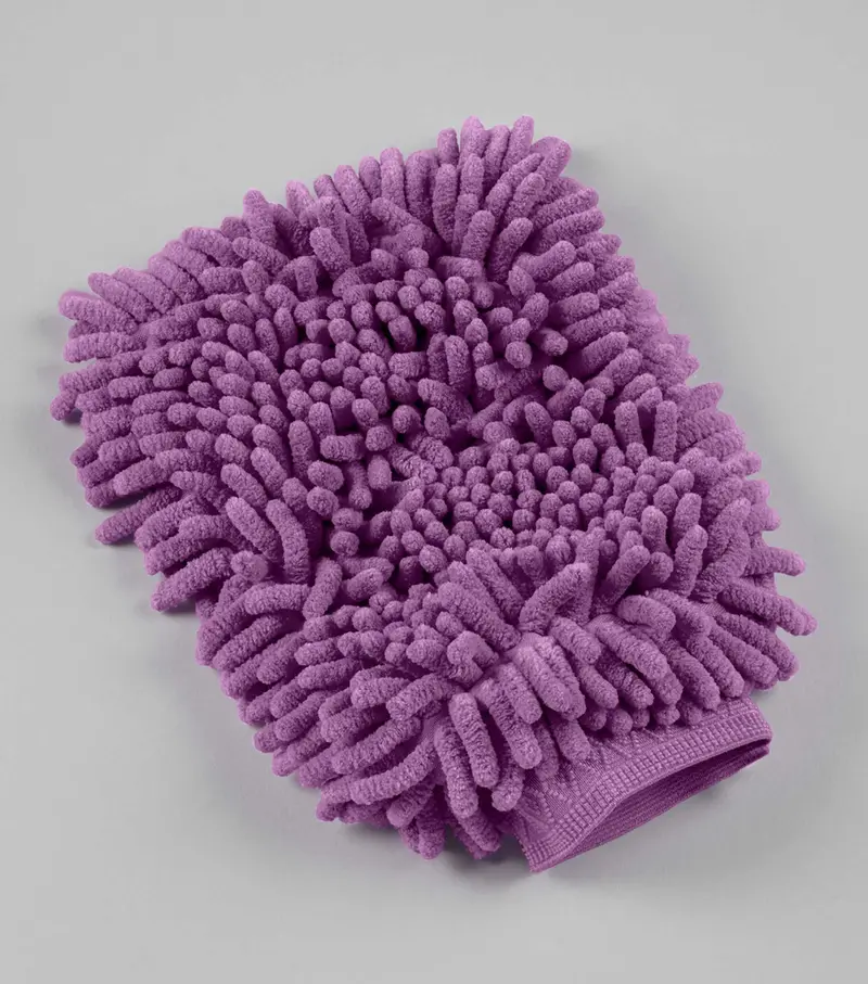 Microfibre Grooming Mitt Purple 1