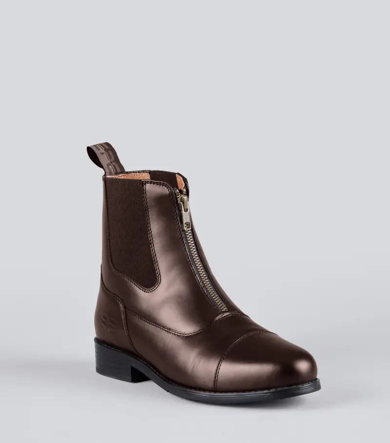 Mimas Leather Paddock Boots Brown 1