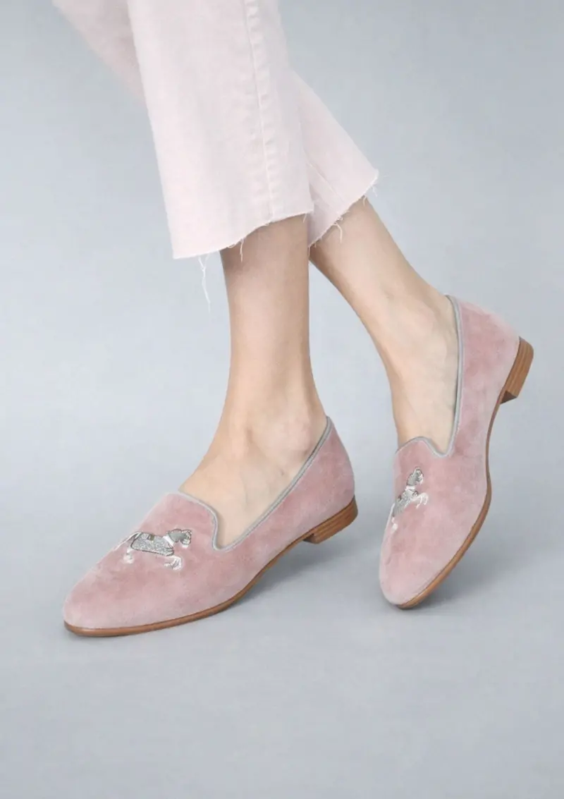 Mimosa Velvet Loafers | Carousel 3