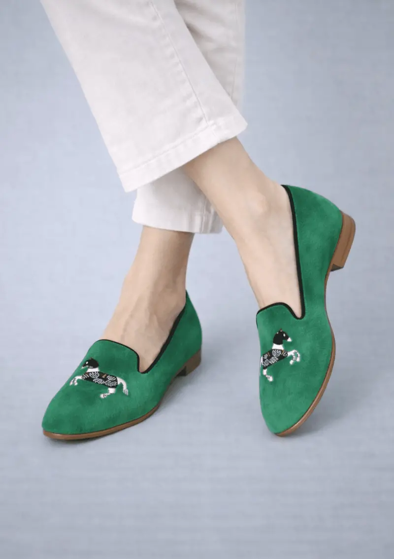 Mimosa Velvet Loafers | Carousel 7