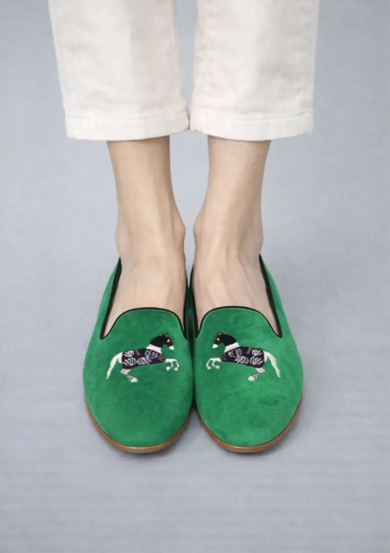 Mimosa Velvet Loafers | Carousel 8