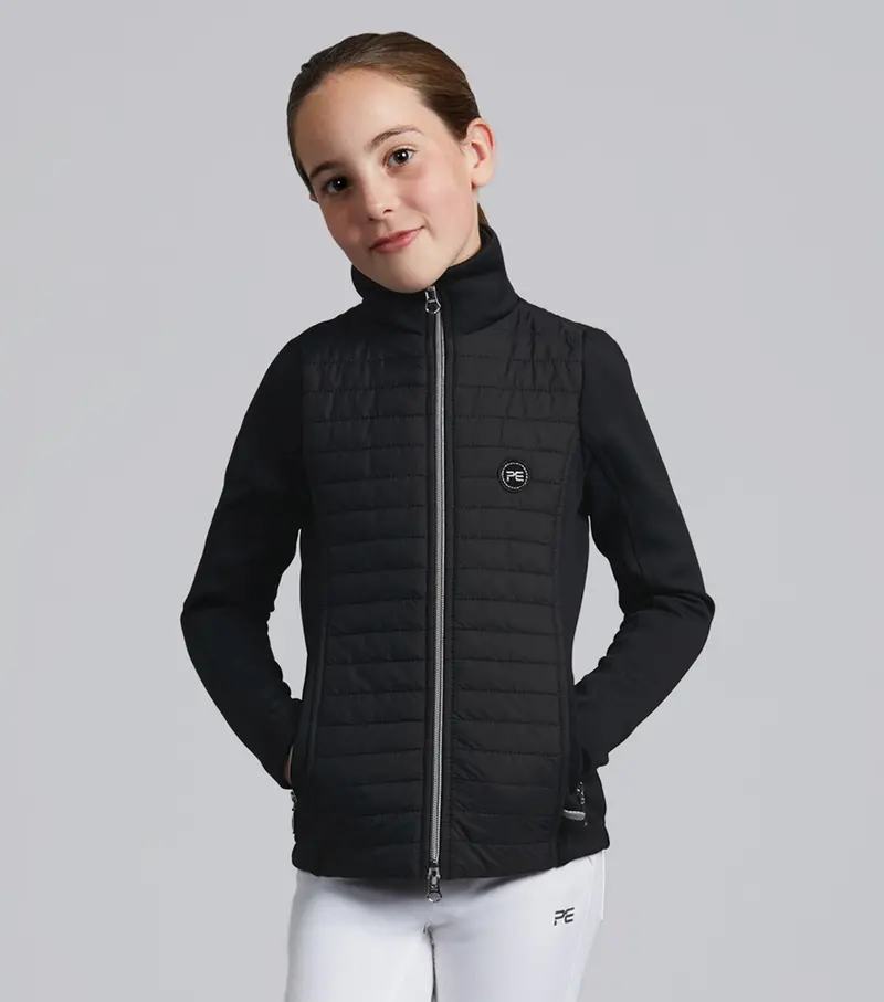 Mini Elena Girl's Hybrid Riding Jacket Black 1