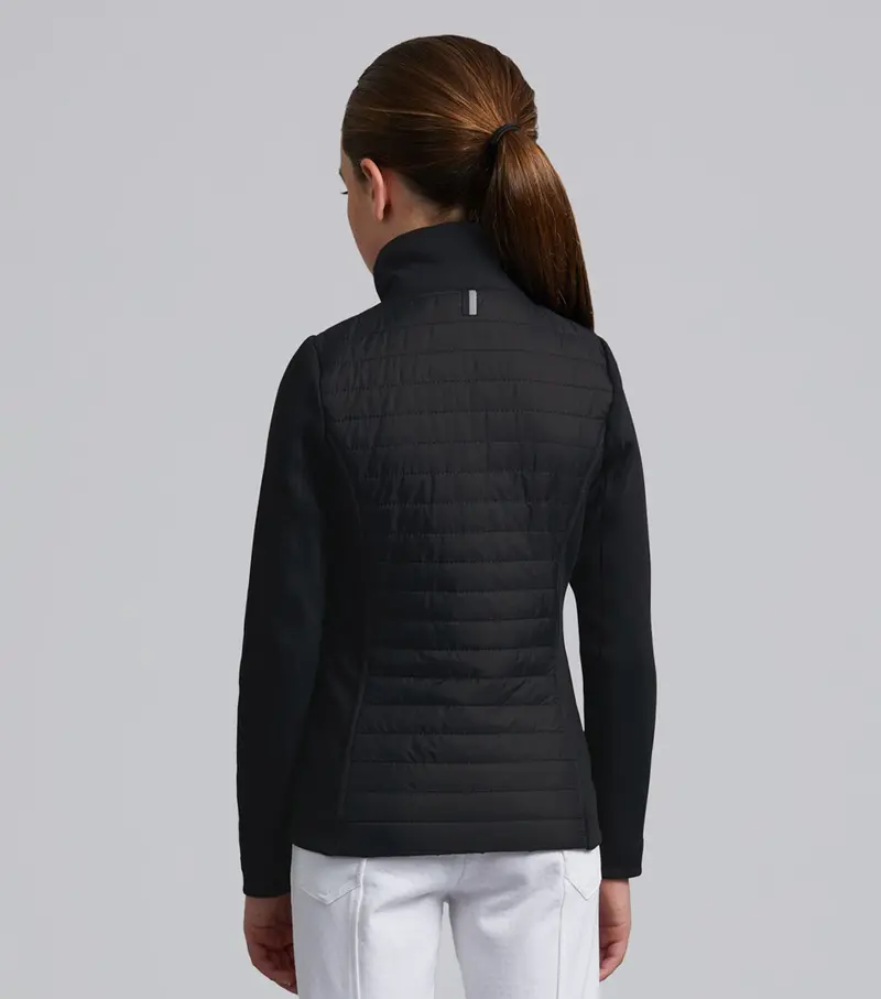 Mini Elena Girl's Hybrid Riding Jacket Black 3