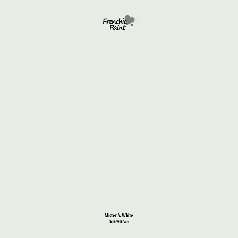 Mister A White - Peel & Stick Paint Sample 1