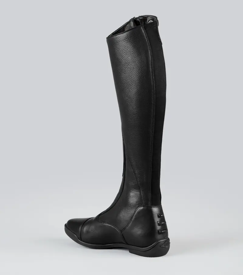 Modus Womens Leather Dress Tall Riding Boots Black 2