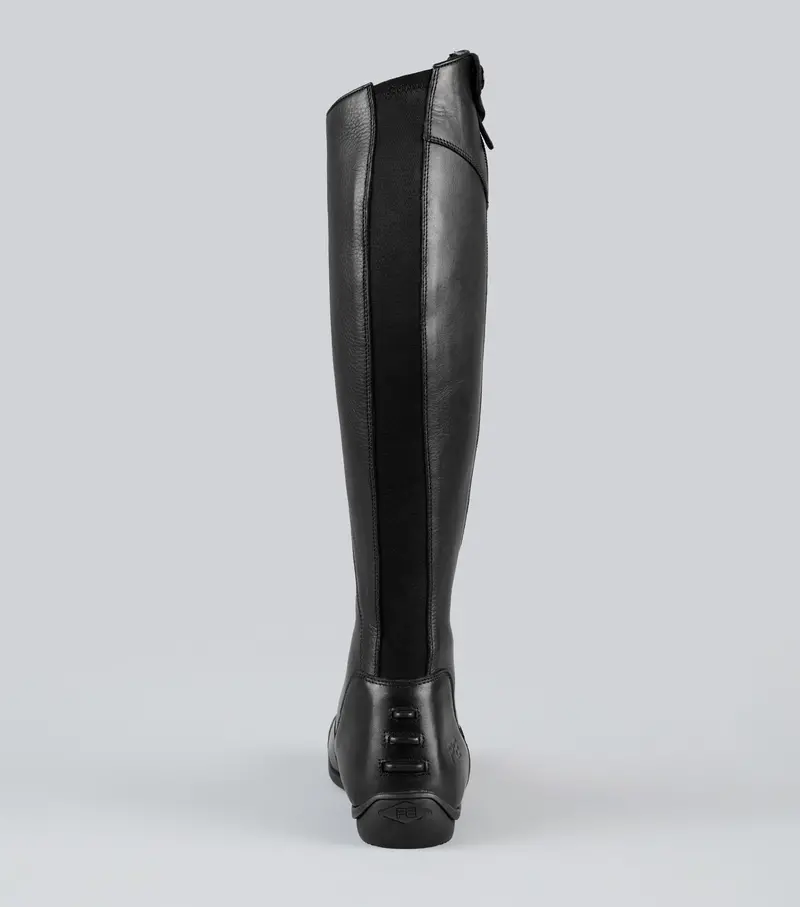 Modus Womens Leather Dress Tall Riding Boots Black 3