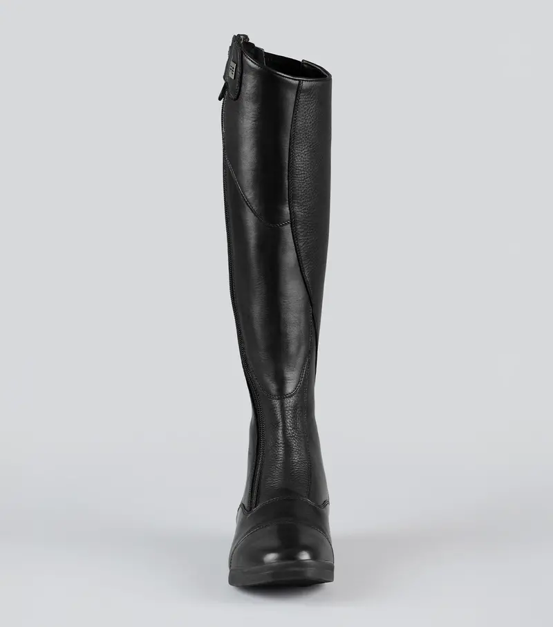 Modus Womens Leather Dress Tall Riding Boots Black 6