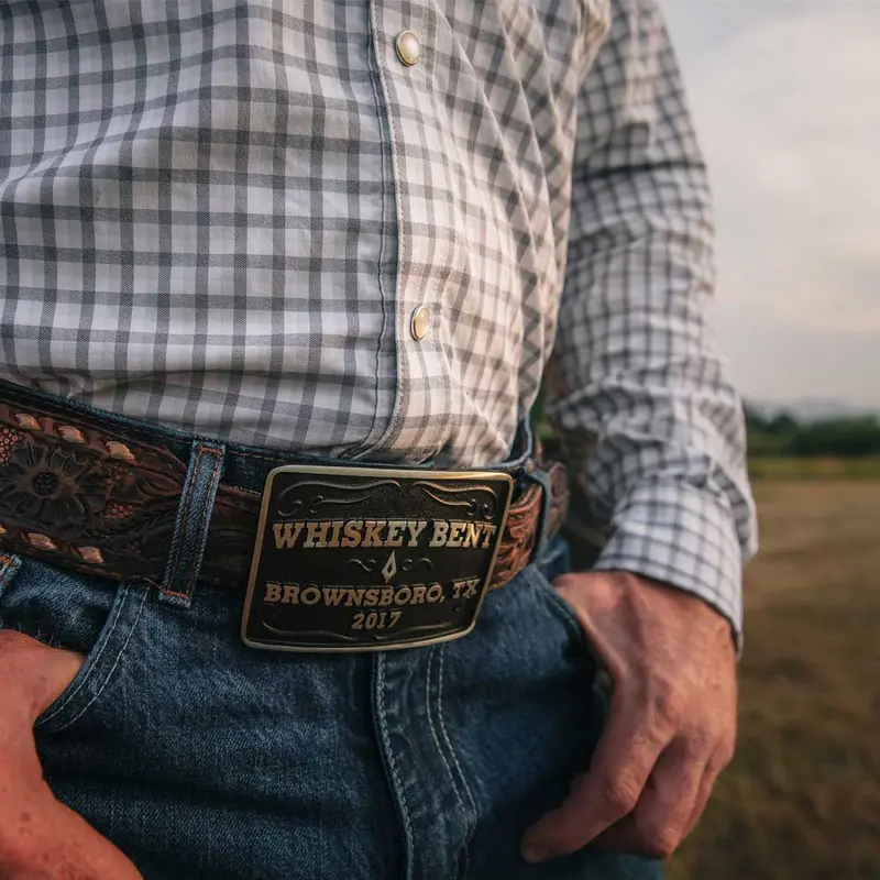 Montana Silversmiths Brownsboro Whiskey Bent Belt Buckle 1