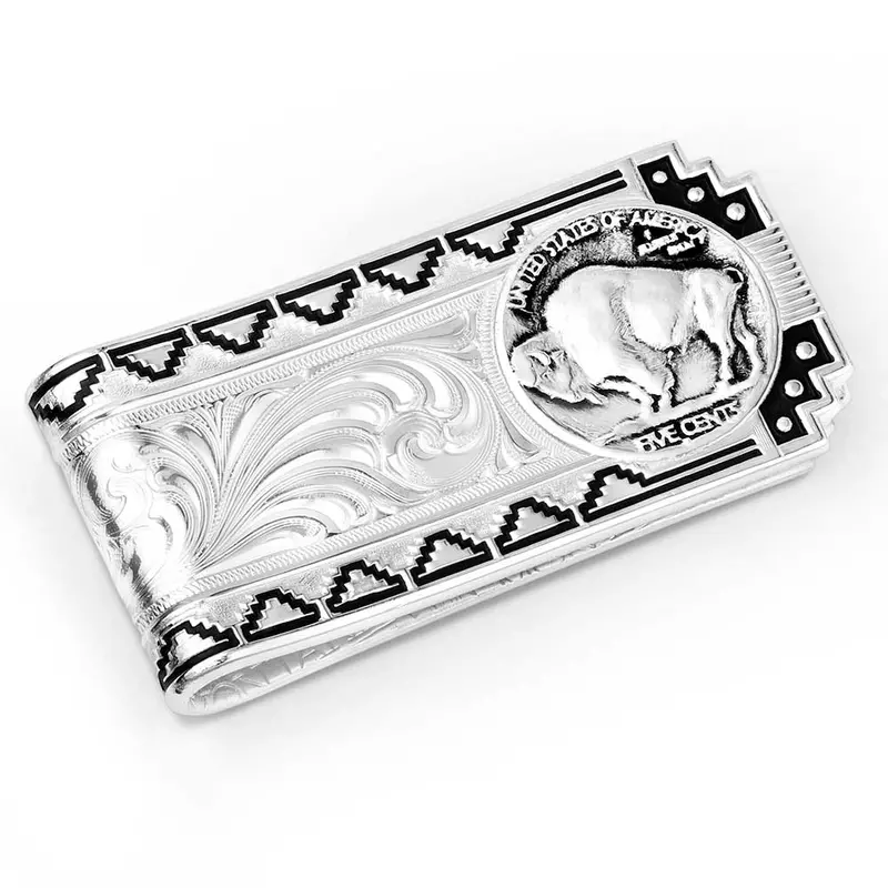Montana Silversmiths Buffalo Nickel Southwestern Money Clip 1