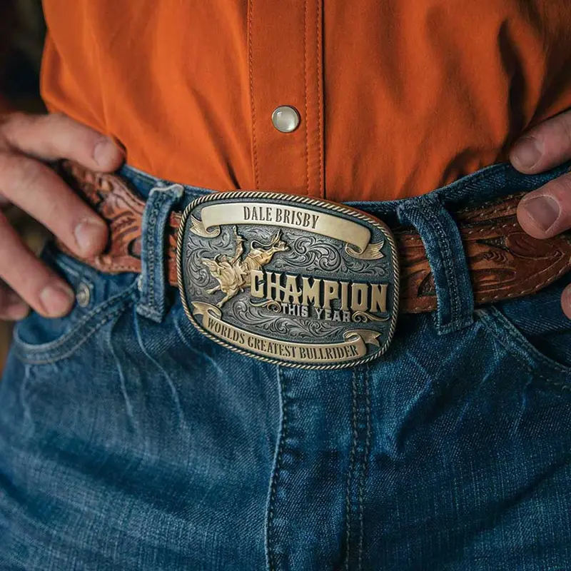 Montana Silversmiths Champion Dale Brisby Attitude Belt Buckle 1