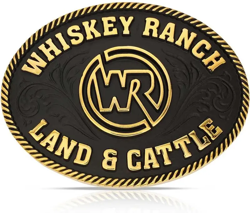 Montana Silversmiths Classic Whiskey Ranch Attitude Buckle 1