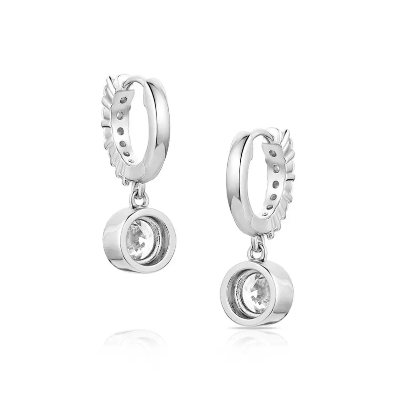Montana Silversmiths Dew Drop Crystal Earrings 2