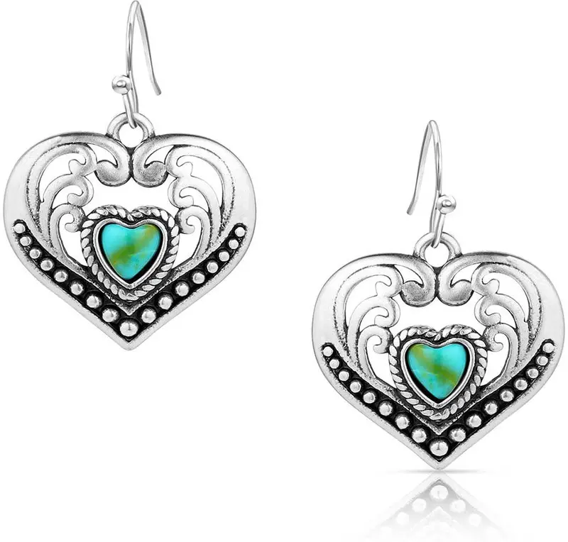 Montana Silversmiths Fierce Hearts Earrings 1