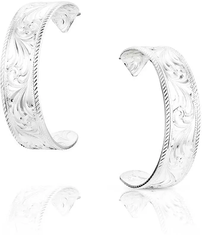 Montana Silversmiths Out West Hoop Earrings 1