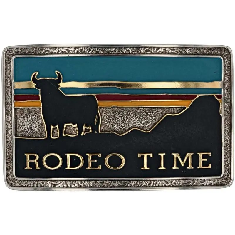 Montana Silversmiths Rodeo Time Southwestern Belt Buckle 1