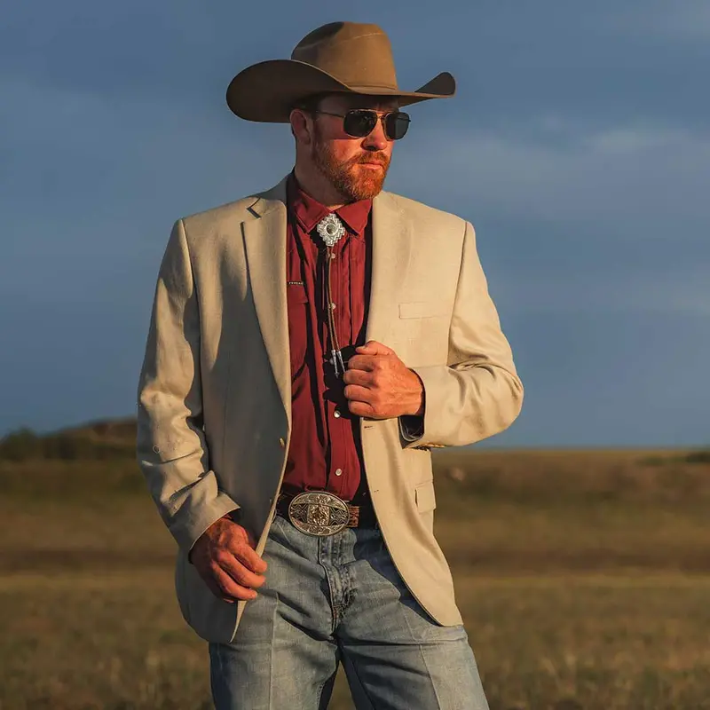 Montana Silversmiths Santa Fe Turqoise Bolo Tie 1