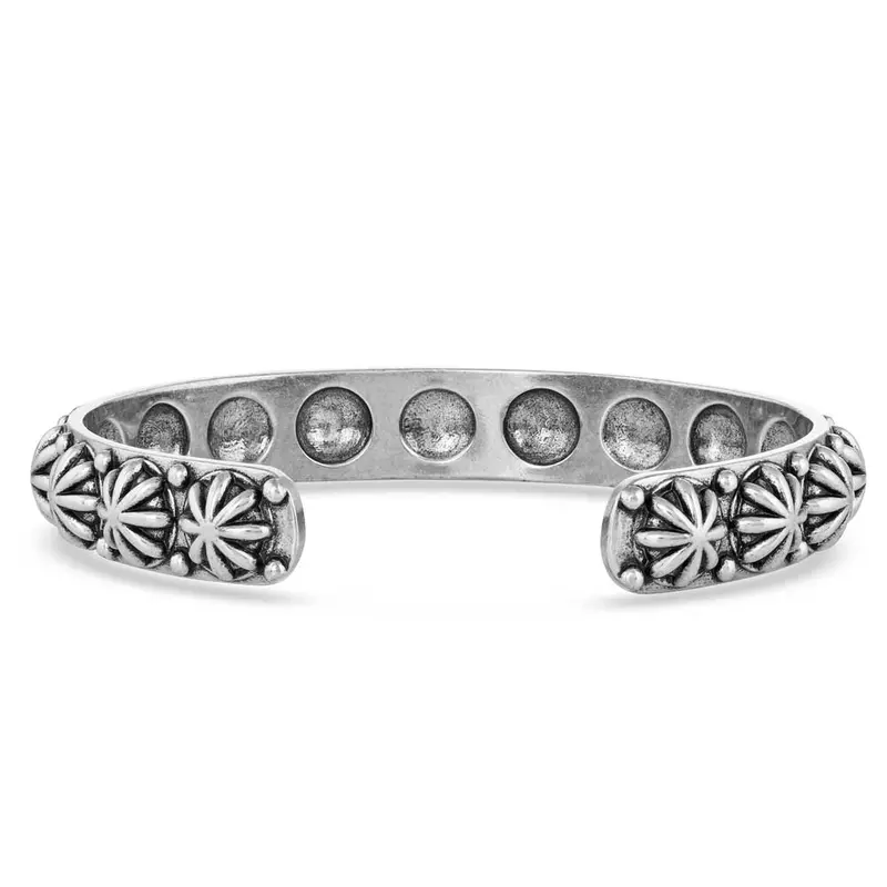 Montana Silversmiths Starlight Starbrite Turquoise Silver Bracelet 2