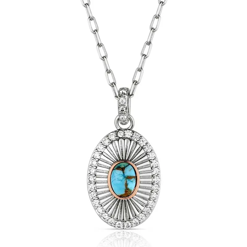 Montana Silversmiths Turquoise Sunburst Necklace 1