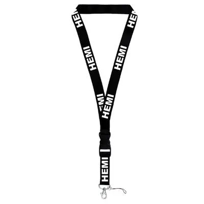 Mopar Lanyard (White On Black) 1