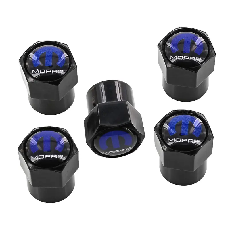 Mopar Logo Tire Valve Caps Set 1