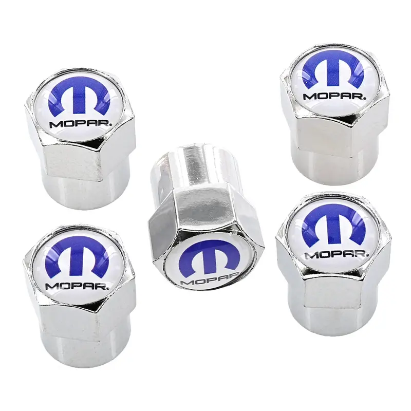 Mopar Logo Tire Valve Caps Set 2