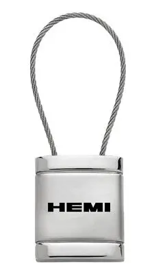 Mopar Satin Chrome Cable Key Ring (Silver) 1