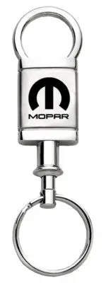 Mopar Satin Chrome Valet Key Chain (Silver) 1