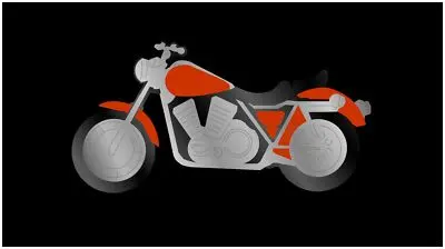 Motorcycle Lazer-Tag Acrylic License Plate (Black) 1