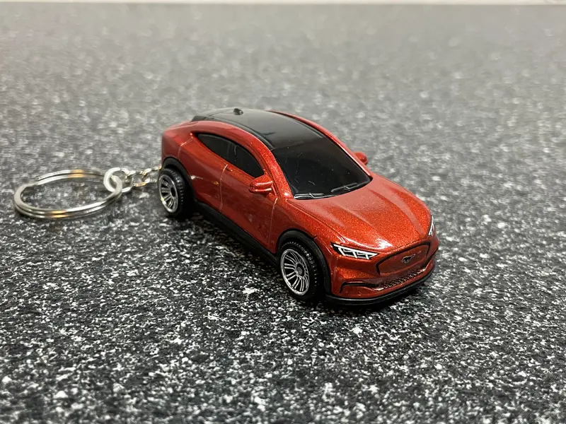 Mustang Mach E Red Keychain Hot Wheels Matchbox 1