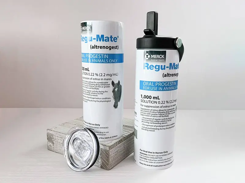My Fancy Pony - Regumate Vet Med Tumbler Or Water Bottle 1