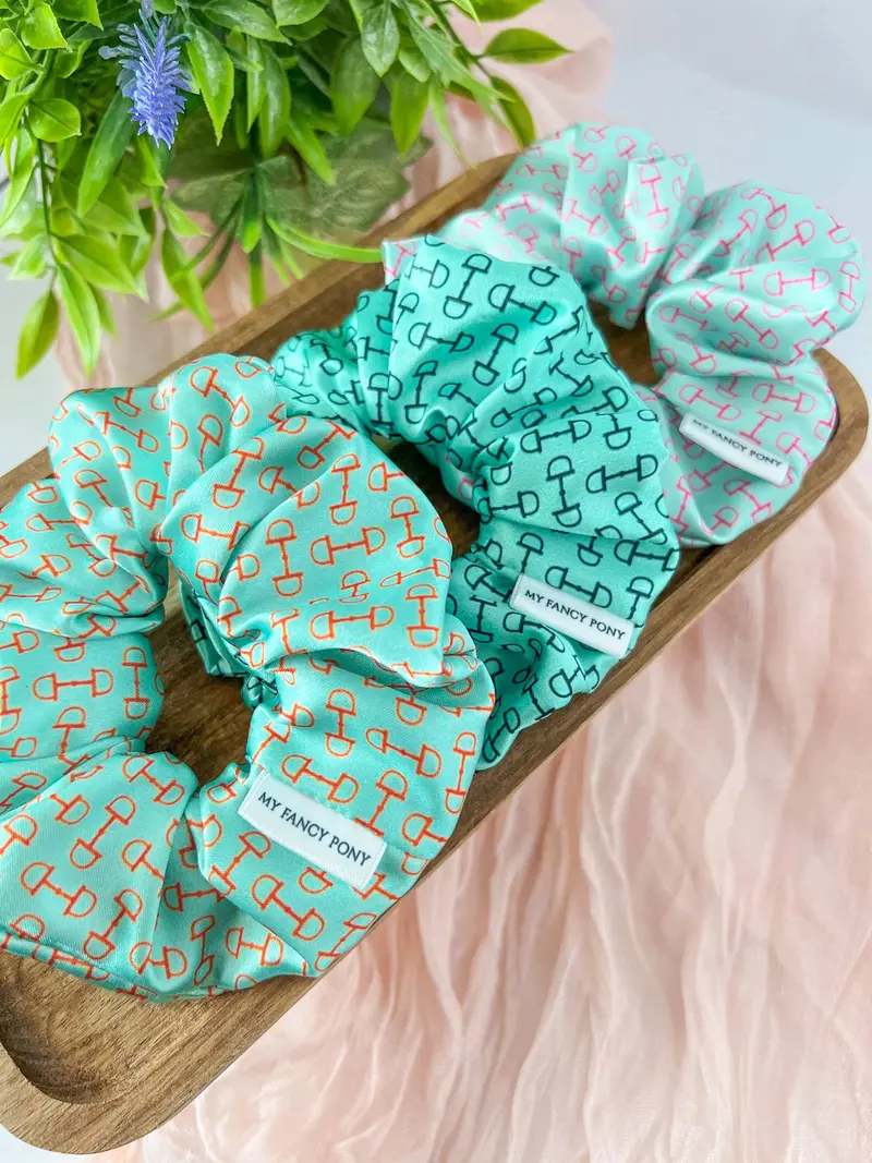 My Fancy Pony - Snaffle Bit Satin Equestrian Scrunchies 1