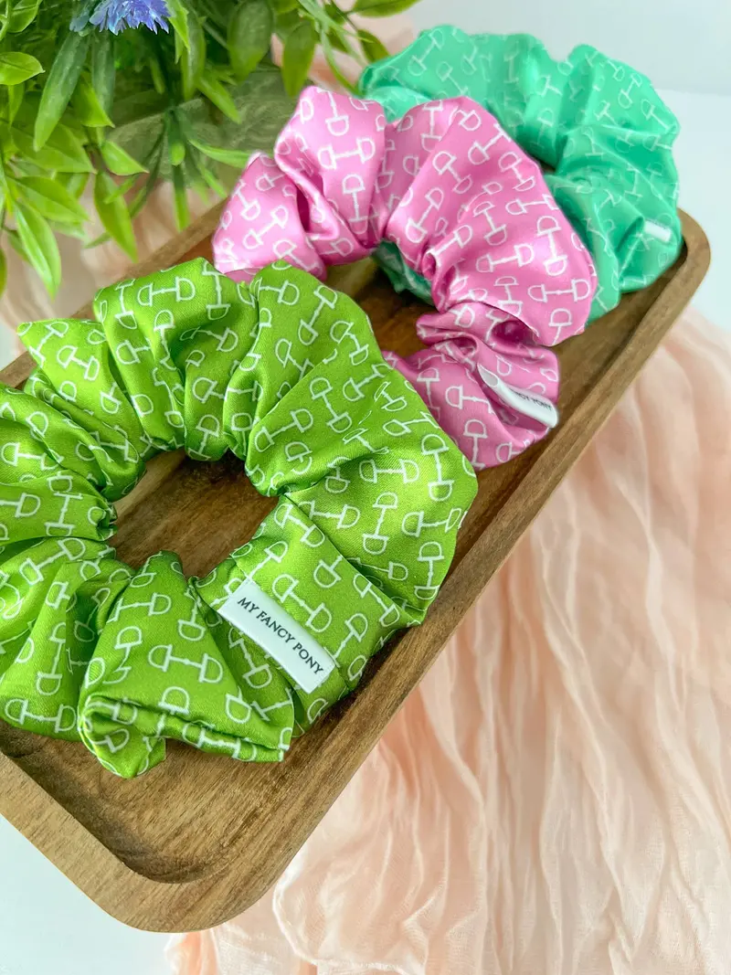 My Fancy Pony - Snaffle Bit Satin Equestrian Scrunchies 1