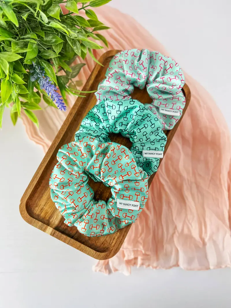My Fancy Pony - Snaffle Bit Satin Equestrian Scrunchies 2