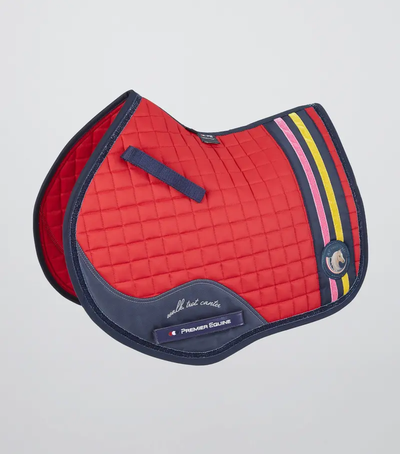 My Pony Jack Cotton Gp/Jump Glitter Saddle Pad Red 1