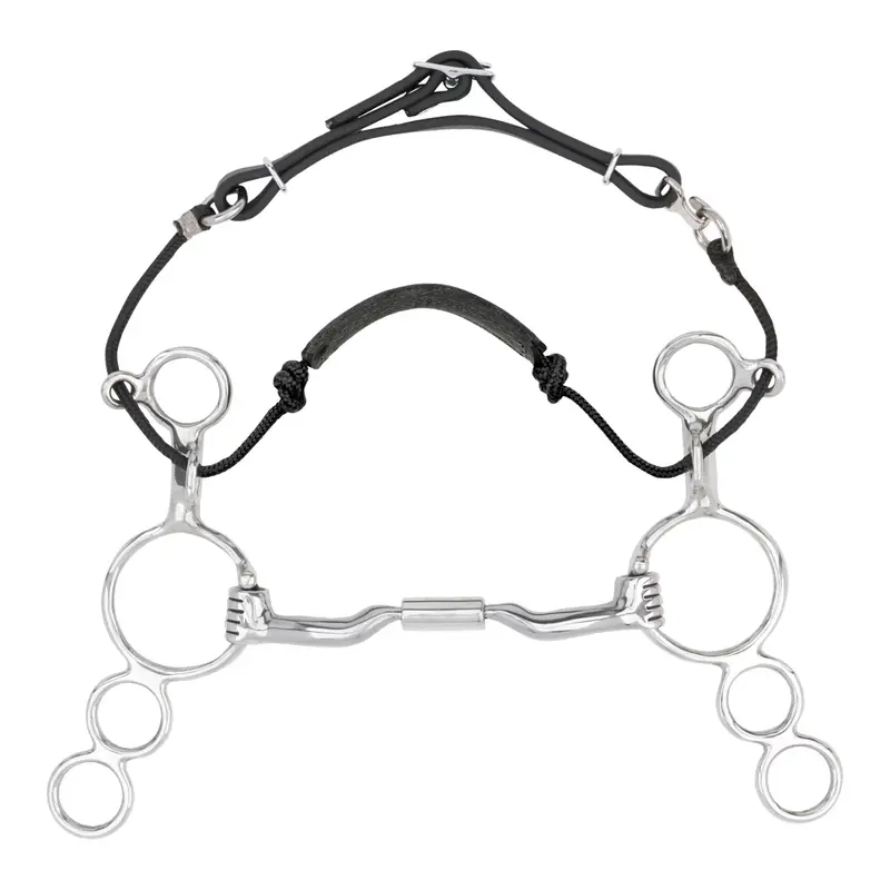 Myler 3-Ring Combination Bit With Low Ported Comfort Snaffle Mb04 1
