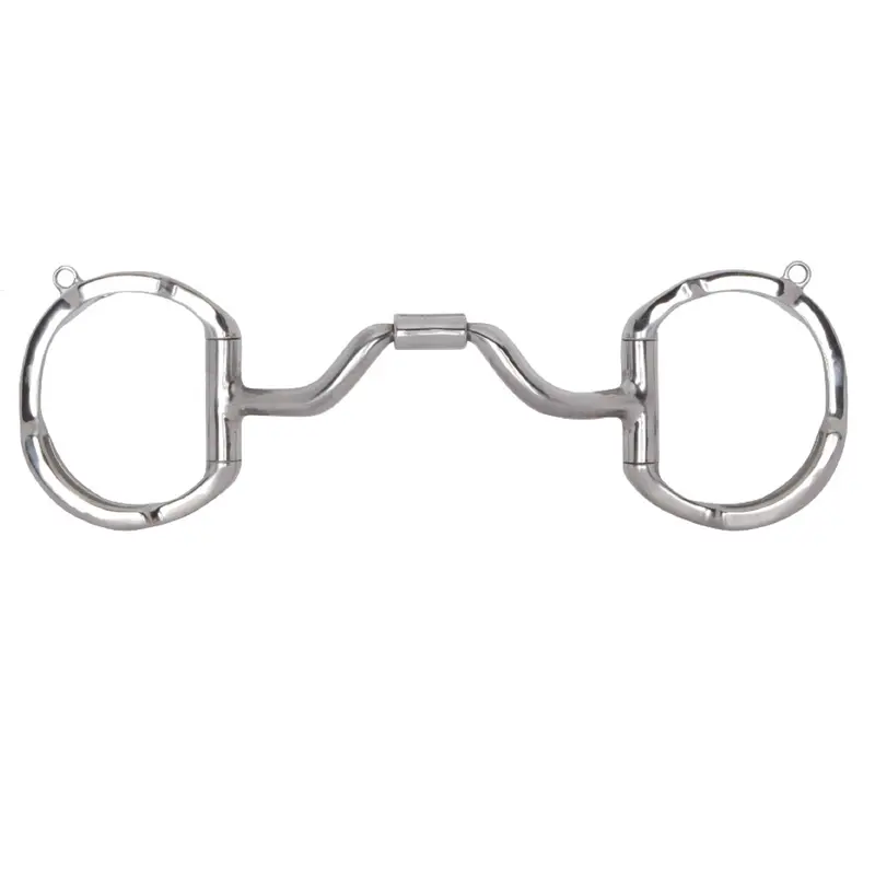 Myler Eggbutt With Hooks With Stainless Steel Ported Barrel 5" Mb 33 1