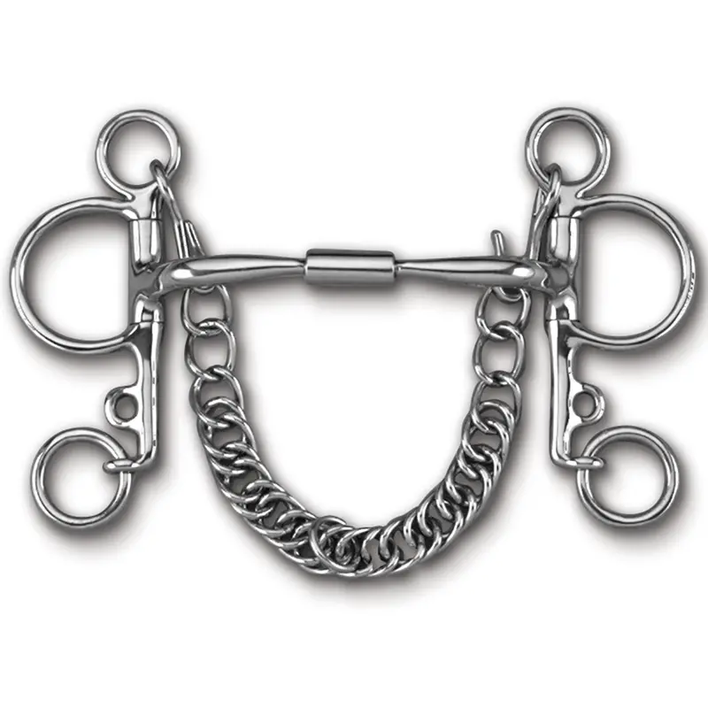 Myler Pelham With Ss Comfort Snaffle Wide Barrel 5" Mb 02 1