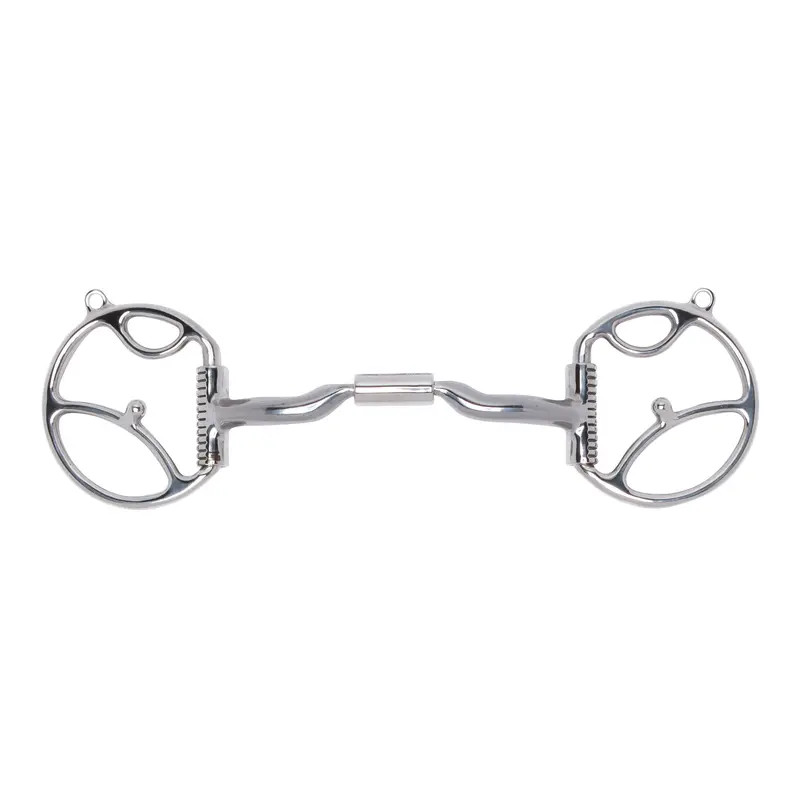 Myler Western Dee With 2 Hooks With Sweet Iron Low Port Comfort Snaffle 5" Mb 04 1