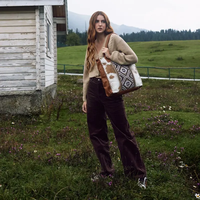 Myra Elisa Leather And Hairon Bag 1