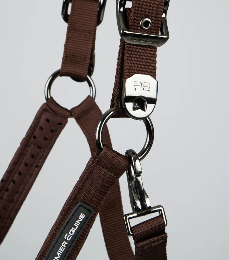 Necto 3D Mesh Head Collar With Lead Rope Brown 3