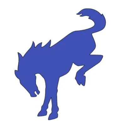 New Bronco Horse Logo Vinyl Sticker Decal 2" 4" 6" 8" 10" 12" Multiple Colors 10