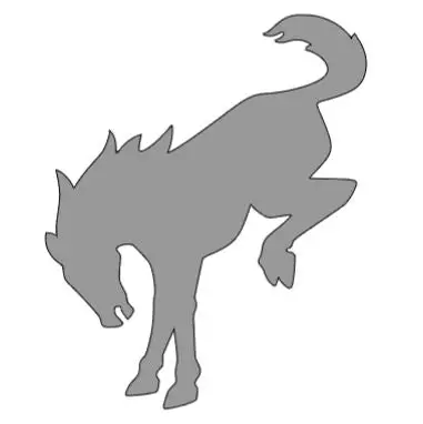 New Bronco Horse Logo Vinyl Sticker Decal 2" 4" 6" 8" 10" 12" Multiple Colors 9