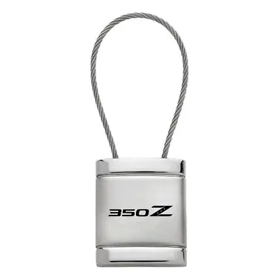 Nissan 350Z Satin Chrome Cable Key Ring (Silver) 1