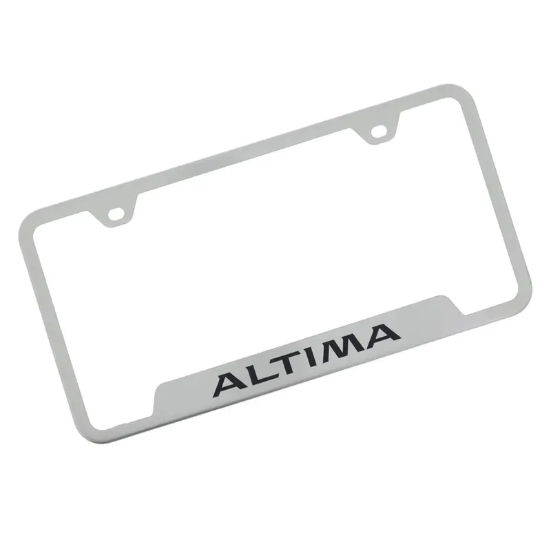 Nissan Altima License Plate Frame (Brushed Chrome) 1