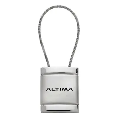 Nissan Altima Satin Chrome Cable Key Ring (Silver) 1