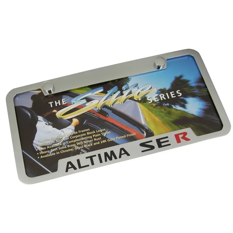 Nissan Altima Se R License Plate Frame (Chrome) 1